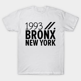 Bronx NY Birth Year Collection - Represent Your Roots 1993 in Style T-Shirt